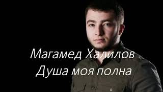 Магамед Халилов  Душа моя полна  сөзі текст lyrics [upl. by Ottie180]