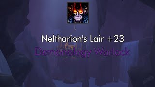 Neltharions Lair 23  Demonology Warlock  Dragonflight Season 2 [upl. by Nnylamme]