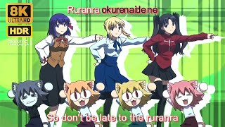 Carnival Phantasm OP Creditless 8K HDR Dolby 51 Lyrics [upl. by Amelia]