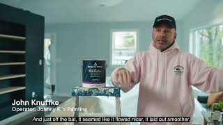 Pros Talk About Regal Select Interior Paints Unbeatable Flow and Leveling  Benjamin Moore [upl. by Cairns]