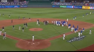 Benches Clear ALDS Game 4  Yankees VS Royals [upl. by Ardnua854]