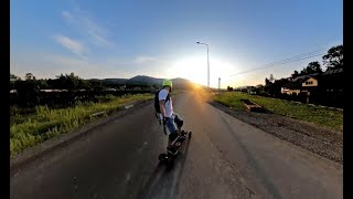 Waterborne Surf Adapter on Electric Skateboard [upl. by Borrell]