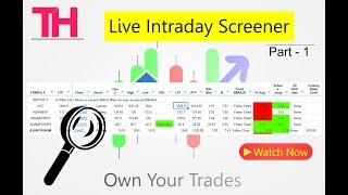 Live Intraday Screener for Trading  Part 1  Real Time Intraday Screener for Trading  Traders Hunt [upl. by Alejo]