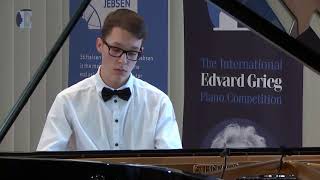 LUKAS STERNATH Franz Liszt Hungarian Rhapsody No 12 in Grieg Competition 2018 [upl. by Lyda]