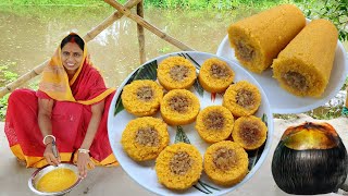 এককাপ সুজি দিয়ে যে এত সুন্দর পাকা তালের ভাপা পিঠা বানানো যায় দেখলে অবাক হয়ে যাবেন  taler pitha [upl. by Akitan]