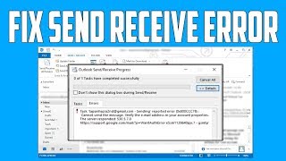 How to Fix Outlook Send Receive Error Solved [upl. by Derreg]