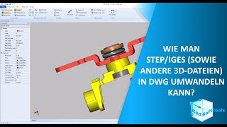 Wie man STEPIGES sowie andere 3DDateien in DWG umwandeln kann DEUTSCH [upl. by Ailati]