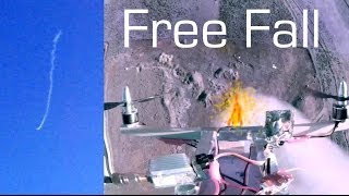 QuadCopter Freefall With ROCKET ENGINE  RCTESTFLIGHT [upl. by Inaniel175]