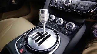 What Its Like To Drive A Gated 6Speed Manual Audi R8 V10 [upl. by Arammahs]