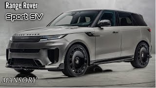 RANGE ROVER Sport Genius MANSORYs Top Secret Modifications Revealed [upl. by Honey]