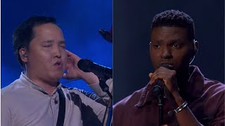 Bukhu Ganburged vs Johnny Manuel  Earth Song  The Voice Australia 9 2020  Battle Rounds [upl. by Edelstein]