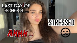 FINALS SCHOOL STRESS MY STOMACH HURTS AHHH CHAOS VLOG [upl. by Garnes166]