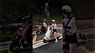 Electric scooter VS 🏍Superbikewith girl🏍🏍🏍😎 [upl. by Paderna]