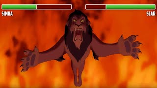 Simba vs Scar WITH HEALTHBARS  Final Fight  HD  The Lion King 1994 [upl. by Biddie]