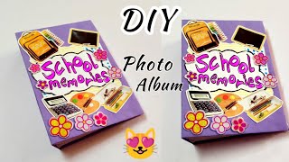 DIY photo album How to make photo album for a school project 🏫 scrapbook ideas [upl. by Iuq392]