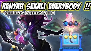 SELENA MUKBANG ELEMENTALIST‼️LING SKILL 1 MAGIC CHESS MOBILE LEGENDS [upl. by Hochman]