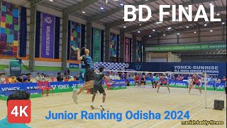 BD Final  Arsh M amp Sanskar S vs Vinayakram GP amp Swastik M  Junior Ranking Bhuneshwar 2024 Odisha [upl. by Atreb]