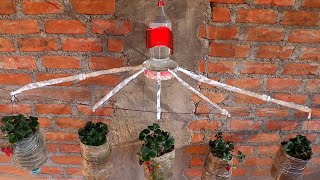 Como hacer Riego por goteo con botellas de plástico reciclado para fresas tomates y flores [upl. by Anazraf]