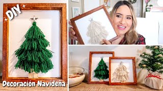 CUADROS DECORATIVOS PARA NAVIDAD  Manualidad Navideña fácil y Económica [upl. by Mochun]