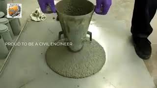 Slump Flow Test on Self Compacting Concrete [upl. by Odnaloy77]