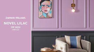 Sept 2021 Color of the Month Novel Lilac  SherwinWilliams [upl. by Larrabee239]