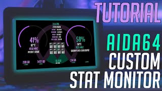 AIDA64 Sensor Panel Setup  Part 1 BASICS [upl. by Gine]