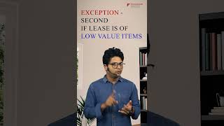 Exemption in case of lease Short term lease or low value itemsIFRS 16 by CA CMA Rohit Singhal [upl. by Ahselrak]