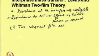 Mod02 Lec06 Interphase Mass Transfer and Mass Transfer Theories Part I [upl. by Siri]