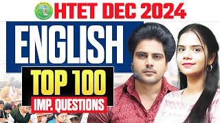 HTET DEC 2024 ENGLISH TOP 100 IMPORTANT QUESTIONS By Sachin Academy Live 1pm [upl. by Rust]