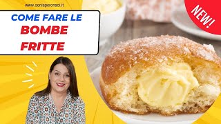 Bombe fritte soffici e ripiene di crema pasticcera [upl. by Ettelohcin]