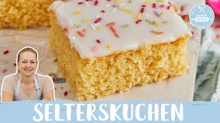 Selterskuchen 🎉  Blechkuchen für den Kindergeburtstag nach Omas Rezept  Einfach Backen [upl. by Brey]