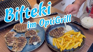 Bifteki wie vom Griechen 🇬🇷 gegrillt im OptiGrill [upl. by Roos]