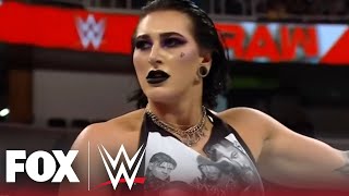 Rhea Ripley Nia Jax Shayna Baszler amp Raquel Rodriguez brawl in an allout riot on Raw  WWE on FOX [upl. by Francyne]