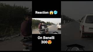 Reaction on Benelli tnt 300😱🥶 benellitnt300 benellitnt600 motovlog [upl. by Aihsek]