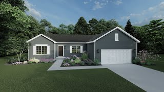 Abernathy 3D Model Home Tour  3 Bed  2 Bath  1665 SqFt Shown with Opt Features [upl. by Ahsyla870]