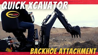 Quick Attach® BH780 Skid Steer Excavator Backhoe [upl. by Kedezihclem]