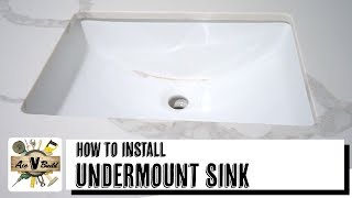 UNDERMOUNT SINK INSTALLATION  FAST amp EASY WAY TO INSTALL UNDERMOUNT SINK [upl. by Ovida]