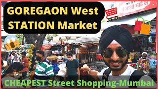 GOREGAON Station MARKET  CHEAPEST Street Markets MUMBAI  ISHS by Anchor RATAN [upl. by Abbye]