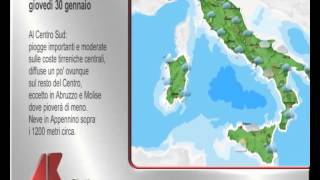 Il meteo di domani 30 gennaio [upl. by Moody495]