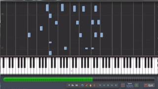 Pearl Harbor  And Then I Kissed Him piano Synthesia Tutorial [upl. by Engedi]