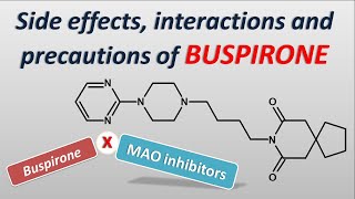 Side effects interactions and precautions of Buspirone [upl. by Gratia]