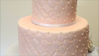 Pink Theme Wedding Cake  Cake designs from Pastry Palace [upl. by Anitnahs]