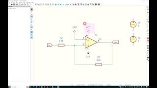 ngspice in KiCad 8 inverting amplifier with generic opamp [upl. by Ricketts]