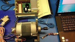 Whirlpool Washer 3 Phase Motor Controlled via PC Serial Port 500RPM to 11000PRM [upl. by Teyugn]