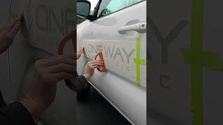 Vehicle Install No 47 signs vinylinstallation satisfying oddlysatisfying shorts [upl. by Carlynne]