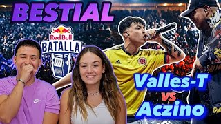 Reaccionando a VallesT vs Aczino Semifinal Redbull 🤯  Italiana impactada 🇮🇹 [upl. by Yrocaj]