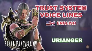 FFXIV  Trust System Voice Lines Urianger English Voice [upl. by Matthias]