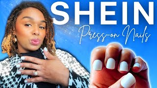 SHEIN PRESSON NAILS stepbystep tutorial [upl. by Orlan129]