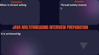 Top 20 Java Multithreading Interview Questions amp Answers Master Multithreading Concepts [upl. by Imaj]