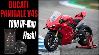 Ducati Panigale V4S UpMap Ecu FlashTune for our Termignoni Exhaust 19 Horsepower Gains [upl. by Niletac168]